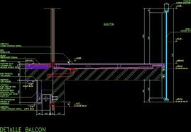 The properties appear on the right. Balcony Detail Dwg Detail For Autocad Designs Cad