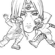 coloriage naruto vs sasuke a imprimer gratuit az chibi coloring pages cartoon daisy de fille scouts