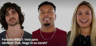 Vote agora e veja a porcentagem de votos de cada um. Paredao Bbb 21 Como Votar Para Eliminar Fiuk Nego Di Ou Sarah Internet Techtudo