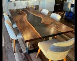 Live Edge Dining Table Reclaimed Single Slab Golden Acacia Etsy In 2020 Live Edge Dining Table Dining Table Top Dining Table