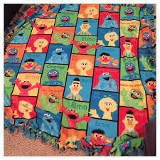 Sesame street fleece sleepwear & robes for women. Fleece Blanket Sesame Street Fleece Sesame Street Blanket Tie Blankets Blanket Fleece Blanket