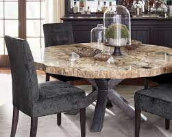 Why You Should Choose Petrified Wood To Decorate Your Home Round Dining Table Wood Dining Room Table Glass Round Dining Table