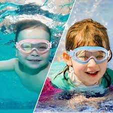 GPED Kids Swim Goggle, 2 Pack Swimming Goggles, Anti-UV Anti-Fog No Leaking  Swim Glasses for Children Age 3-14