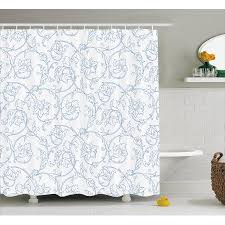 Floral Shower Curtain Flower Orchids Bohemian Style Vintage Petals Vines Pattern French Cou Bathroom Decor Sets French Country Bathroom Floral Shower Curtains