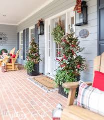My Charming Christmas Front Porch Worthing Court Front Porch Christmas Decor Front Porch Decorating Christmas Porch Decor