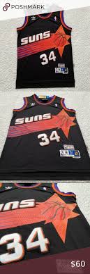 Men youth phoenix suns steve nash 34 barkley 1 brook mitchell & ness black white hardwoods classics toile swingman jersey. Charles Barkley Phoenix Suns Retro Black Jersey Charles Barkley Phoenix Suns Clothes Design