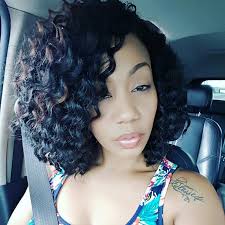 Crochet weave bob with kima ocean wave and ripple deep colors used 4, 30, 33 #braidsbypaulette… mariesheppard92 hair, hair & hair Short Deep Wave Crochet Hair Novocom Top