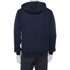 All items are authenticated through a rigorous process overseen by experts. Dior Homme Navy Blue Knit Zip Front Hoodie L Dior Tlc