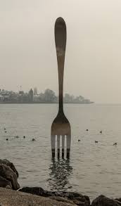 2020 top things to do in vevey. Sculpture The Fork Vevey Lake Geneva Switzerland Wagrati