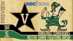 Image result for notre dame vs vanderbilt football