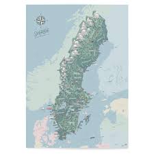 Navigering med vägbeskrivning, sevärdheter över hela sverige med hitta.s. Sverigekartan Joanna Schmidt