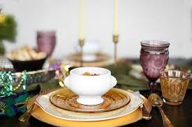 Use a metallic backdrop ($10) as a makeshift photo station. Mardi Gras Inspired Dinner Party Menu Recipe Girl