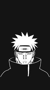 Black background wallpaper background images wallpapers dark wallpaper tumblr wallpaper colorful wallpaper wallpaper backgrounds anime. Pain Naruto Black And White 736x1308 Wallpaper Teahub Io