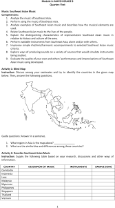 The learner demonstrates understanding of salient features of asian music. Module In Mapeh Grade 8 Quarter First Pdf Free Download