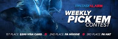 Experts weigh in with analysis and provide premium picks for upcoming nfl games. Welcome To The Fantasy Alarm Family Pick Em Week 5 Please Select The Winners Against The Spread For Each Week And You Could Win A 200 Visa Gift Card Every Week Contest Selection Closes At 1 00 Pm Et On Sundays Each Week Standings Week