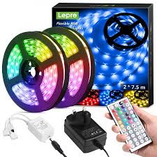 Led+ battery backup, led+ full color, led+ timer, led+ motion 15m Led Strip Lights With Remote Dimmable Rgb Colour Changing Led Lights For Bedroom Kitchen Room