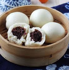 Red Bean Buns Simple Chinese Bread Yum Of China Red Bean Bun Recipe Food Red Bean Dessert