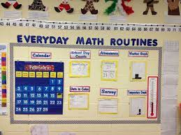 No Bulletin Board No Problem Daily Routine Board For Math Everyday Math Math Calendar Board Calendar Math