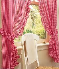 gingham curtains, country curtains