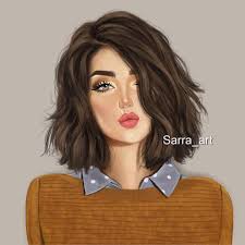 الشعر الق صير ش ع ر القويات ش عر القادرات على التغيير منشن اصحاب الشعر الق Girly Drawings Girly M Sarra Art