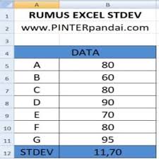 Diadakan pengambilan sampel nilai ujian mata pelajaran matematika di sd sukajati. Simpangan Baku Deviasi Standar Matematika Rumus Soal Jawaban