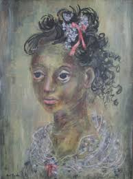 Untitled (Portrait of a Young Girl), 1931 by Karl Priebe (American, 1914