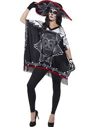 Tag der toten kostüm und accessoires online kaufen deiters. Sugar Skull Lady Tag Der Toten Halloween Zubehor Kit 3 Teilig Schwarz Weiss