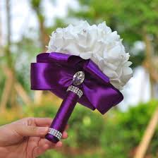 Fast nationwide shipping · huge assortment in stock China Wholesale High Quality Artificial Satin Ribbon Flower Bridal Bouquet For Wedding China Artificial Flowers And Silk Flowers Price