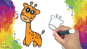 Esses moldes e modelos são especiais sobretudo para criar atividades infantis com os pimpolhos. Desenhar E Colorir Girafa Kawaii Video Infantil Em Portugues Desenho Infantil Para Colorir Youtube