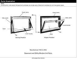 Commercial product parts roof hatches, automatic fire vents, floor access doors. Sill Hinge Right 7205 3 Andersen Basement Utility Window