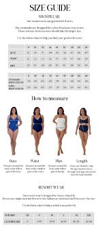 Size Guide – Seaspray Swimwear
