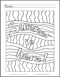 1) if you have javascript enabled you can click the print link in the top half of the page and it will automatically print the coloring page only and ignore the advertising and navigation at the top of the page. Summer Is Here Coloring Sheet Free To Print Pdf File Summer Coloring Pages School Coloring Pages Coloring Pages