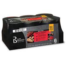 Pure Balance Grain Free Formula Adult Wet Dog Food Beef Chicken 12 5 Oz 6 Pack Walmart Com Walmart Com