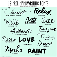 Handwriting fonts are written with a pen, pencil, or marker. Creative Lifestyles 12 Free Handwriting Fonts Sweatpants Coffee