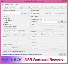 Winrar is a powerful instrument for archiving and convenient archive manager. Free Rar Password Recovery Krylack Software