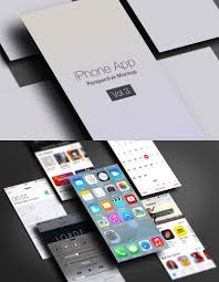 New Resource Iphone App Perspective Mockup For Multiple Screen Views Use This Resource To Show Off Your Complete App Design In One Stylish Presentation Htt