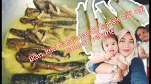 Dilumurkan dengan kunyit yang telah ditumbuk tadi dan sedikit garam. Ikan Keli Salai Masak Lemak Cili Api Campur Rebung Youtube