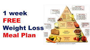 Free Weight Loss Meal Plan Diet Plan For Weight Loss Meal