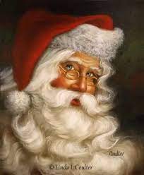 Pin By Carol Trevisan On Cards Santa Claus Pictures Santa Claus Photos Santa Paintings