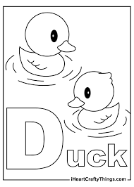 These alphabet coloring sheets will help little ones identify uppercase and lowercase versions of each letter. Letter D Coloring Pages Updated 2021