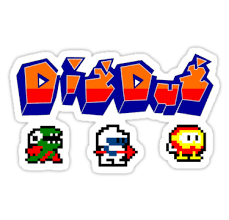 Dig Dug Sticker By 8bitclassics Dig Vinyl Sticker Stickers