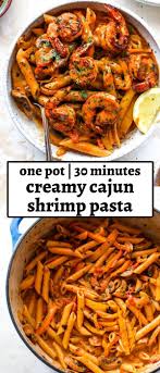 Creamy Cajun Shrimp Pasta One Pot 30 Minutes Recipe In 2020 Creamy Cajun Shrimp Pasta Cajun Shrimp Pasta Shrimp Pasta Recipes Easy