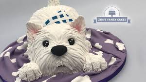 In this how to video learn the basics on how to make a dog out of fondant icing. Westie Dog Cake Tutorial West Highland Terrier Great Birthday Cake Idea Youtube