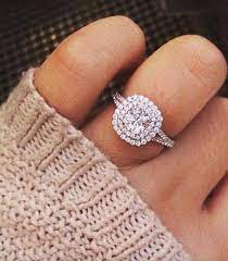 Scattered Diamond Cushion Halo Engagement Ring Cushion Halo Engagement Ring Cushion Halo Engagement Wedding Rings Engagement