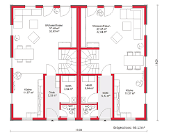 Doppelhaus Artline D 116 Hausbau Rostock Massivhaus Bungalow Einfamilienhaus Bauunternehmen Grundstucke Artrium Haus Gmbh In 2020 Floor Plans House