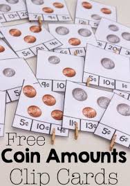 Clip Cards Money Math Preschool Math Teaching Money