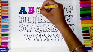 Use your numbers, exclamation and. Learn Colors With Alphabets Coloring Pages Abc Abc Coloring Pages Alphabet Coloring Pages 4 Kids Youtube