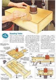 Drill Press Drum Sander Table Plan Sanding Tips Jigs And Techniques Woodarchivist Com Drill Press Drill Press Table Woodworking Blueprints