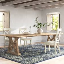 This amish made solid cherry tuscany trestle table is old world styling at its finest. Lieb Dining Table Reviews Birch Lane
