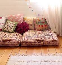 Pin By Evita Rentz On My First Apartment Floor Seating Living Room Floor Pillows Floor Cushions